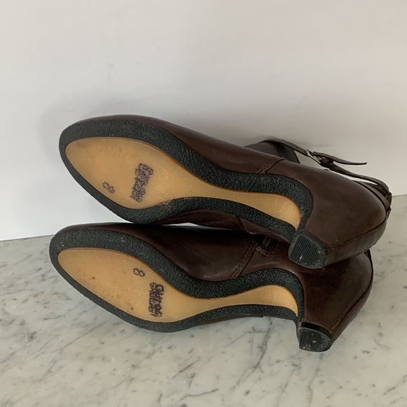 Sam Edelman brown leather ankle booties boots Maddox 8M - Picture 10 of 12